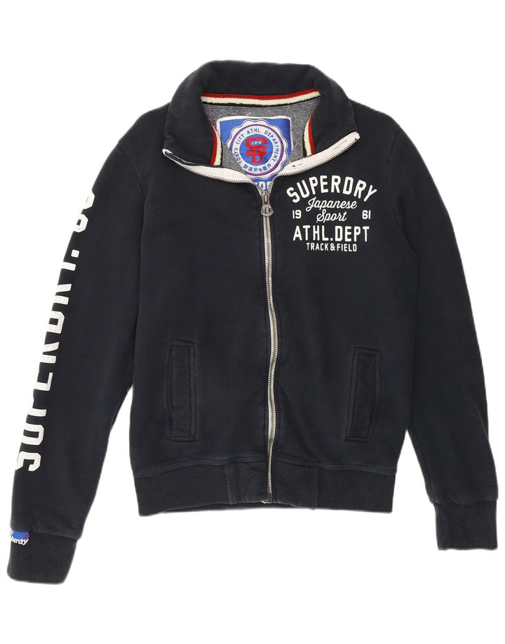 Ανδρικό γραφικό φούτερ SUPERDRY Jumper Small Navy Blue Cotton