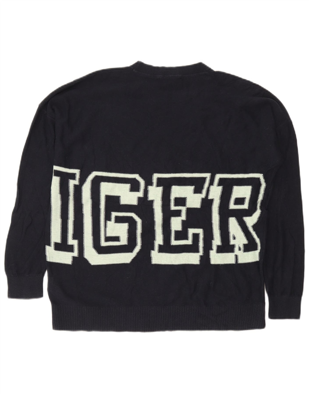 Tommy Hilfiger Γυναικείο πουλόβερ με λαιμόκαυστο UK 10 Small Navy Blue