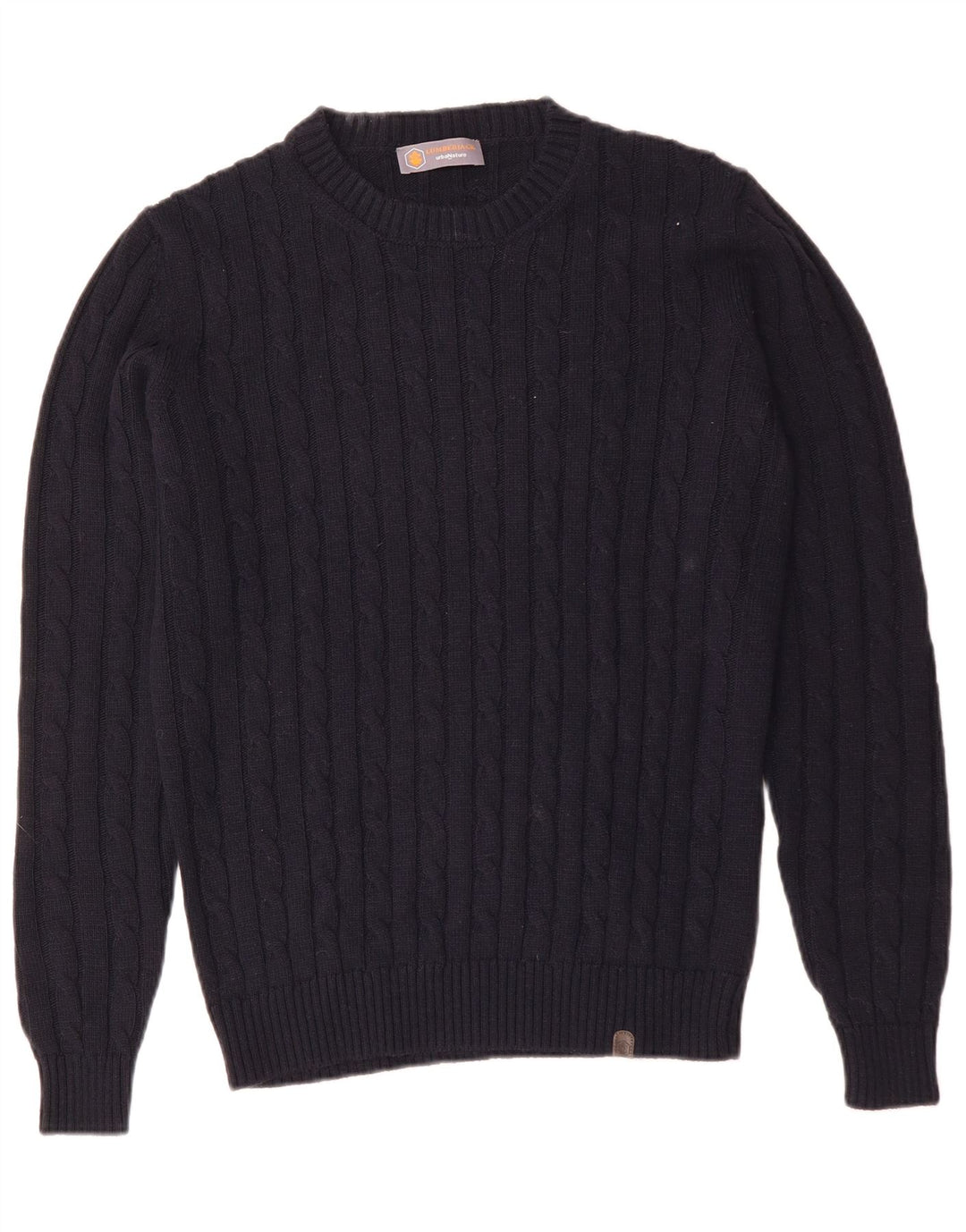 Vintage Ανδρικό πουλόβερ με λαιμόκοψη μεσαίου μπλε ακρυλικό