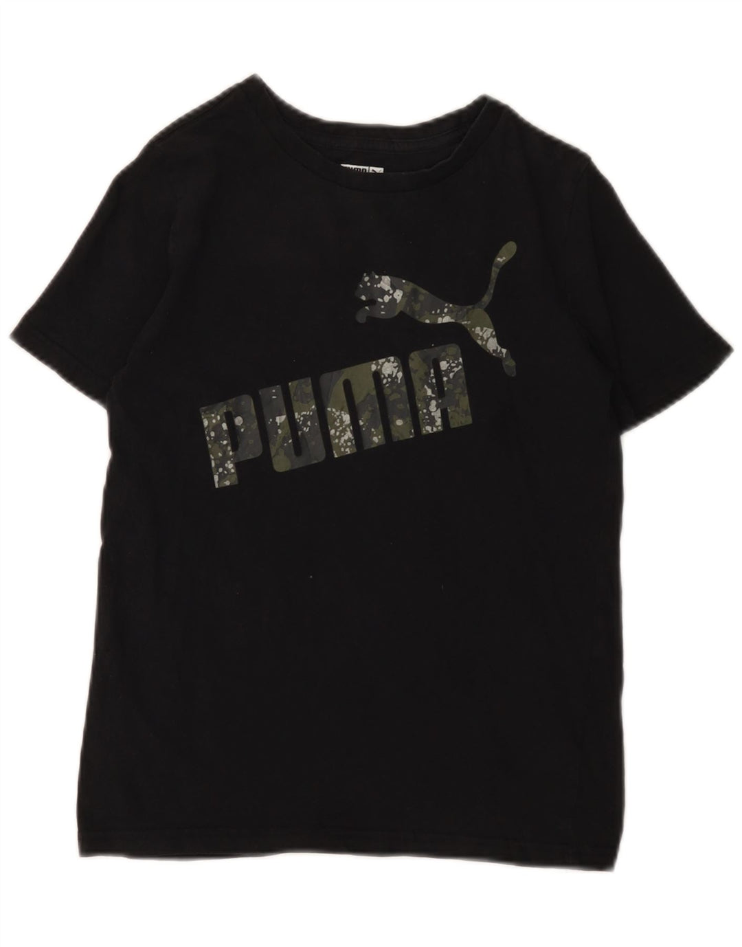 Γραφικό T-Shirt PUMA Girls Top 10-11 ετών Μεσαίο Μαύρο