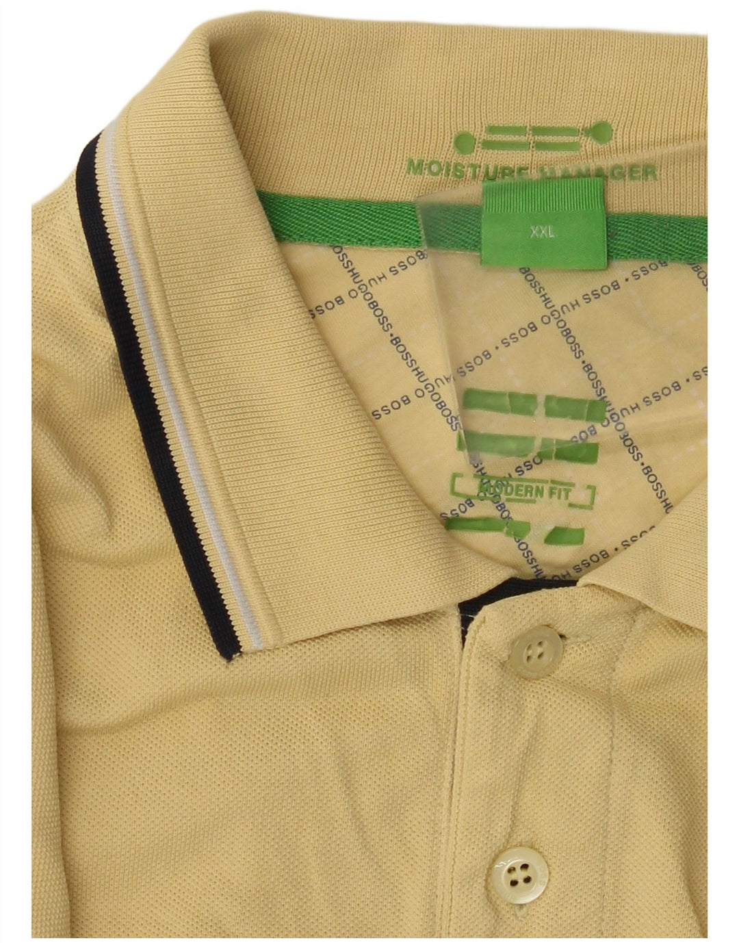 Ανδρικό μπλουζάκι πόλο HUGO BOSS 2XL Κίτρινο