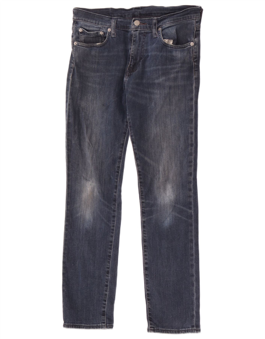 Levi's Womens 512 Tapered Jeans W30 L30 Navy Blue Cotton