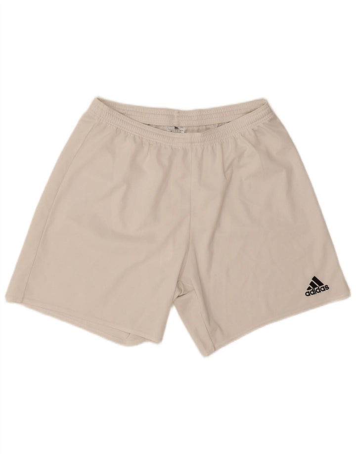 Ανδρικό σορτς Adidas Aeroready Αθλητικό μεγάλο λευκό πολυεστέρα