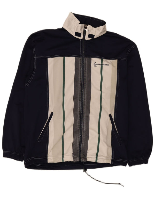 Ανδρική αθλητική φόρμα Sergio Tacchini Top Jacket Medium Navy Blue Colourblock