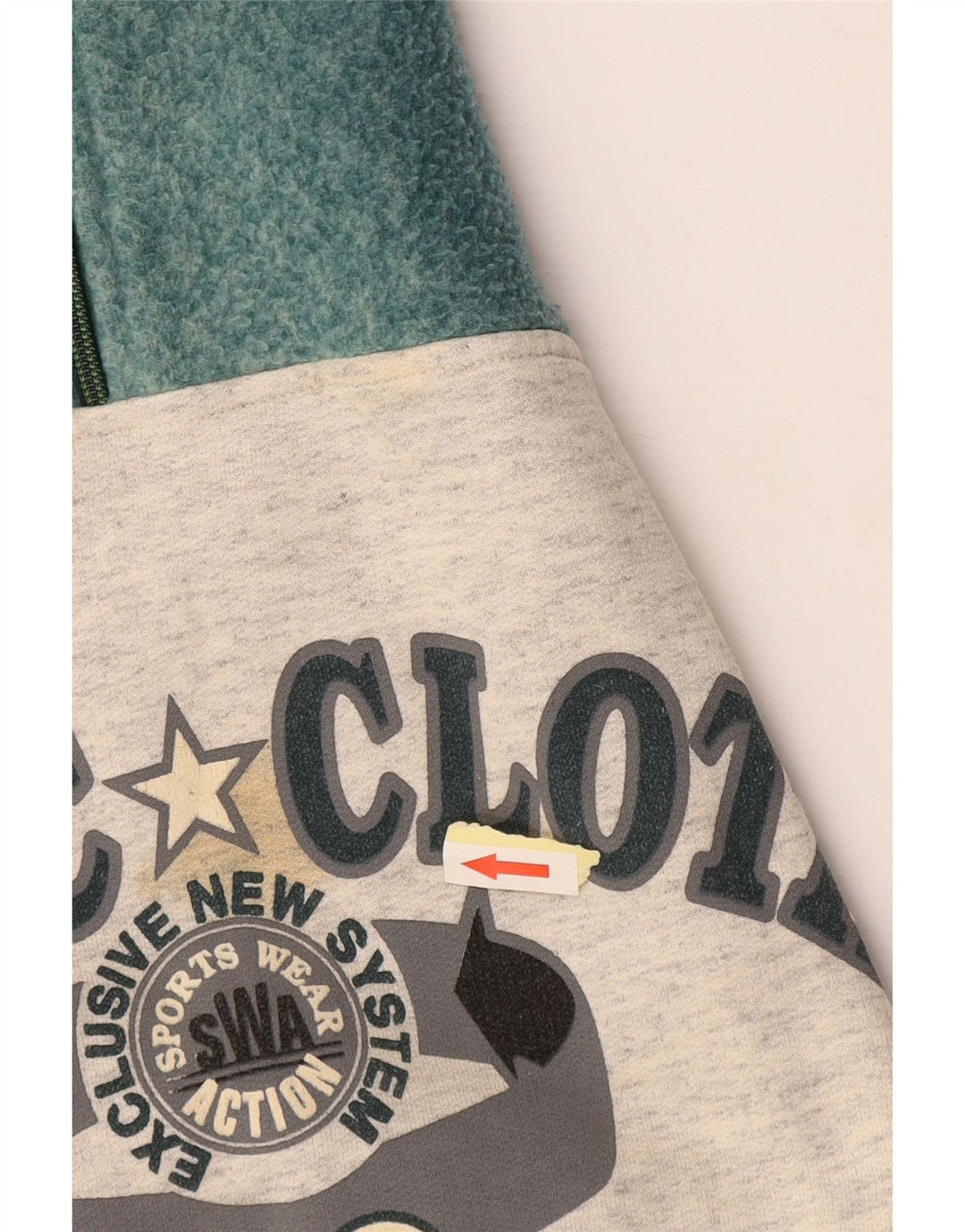 Ανδρικό φούτερ με φερμουάρ EXTE με μεγάλο γκρι χρώμα