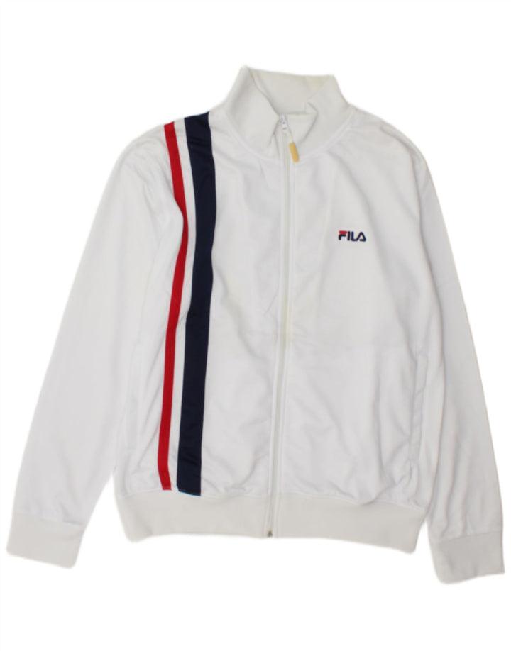 Ανδρική φόρμα Fila Top Jacket Μεσαίο Λευκό Πολυεστέρας