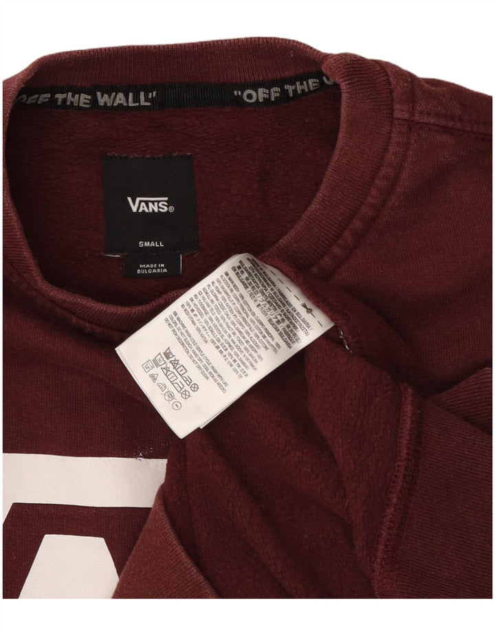 Ανδρικό γραφικό φούτερ Vans Jumper Μικρό Βουργουνδί Βαμβακερό