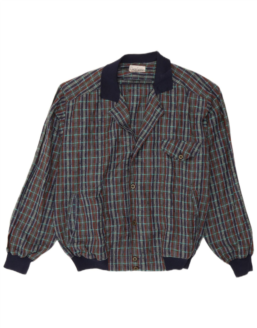 Ανδρικό μπουφάν Gran Sasso Bomber IT 48 Medium πολύχρωμο λινό τσοκ
