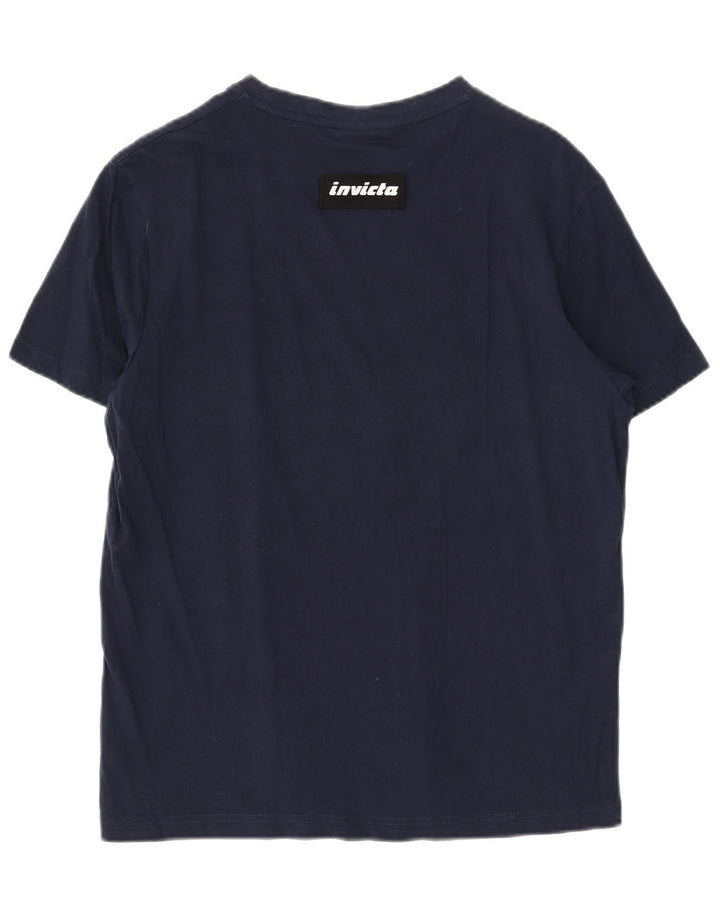 Ανδρικό γραφικό μπλουζάκι Invicta Top Large Navy Blue από βαμβάκι