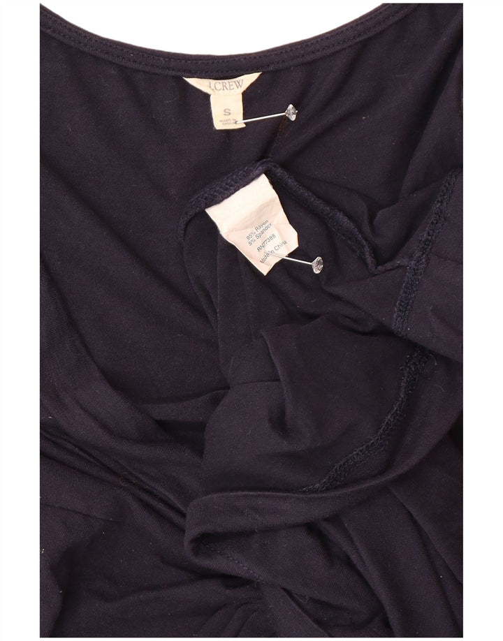 Γυναικείο αμάνικο βασικό φόρεμα J. Crew UK 10 Small Navy Blue Rayon