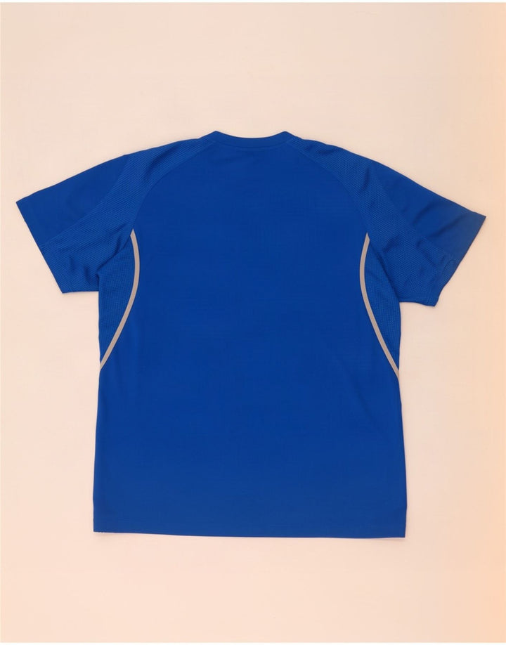 Ανδρικό T-Shirt Adidas Top Medium Blue Polyester