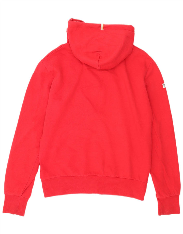 Ανδρικό πουλόβερ με κουκούλα με φερμουάρ Superdry Βαμβακερό μεσαίο κόκκινο