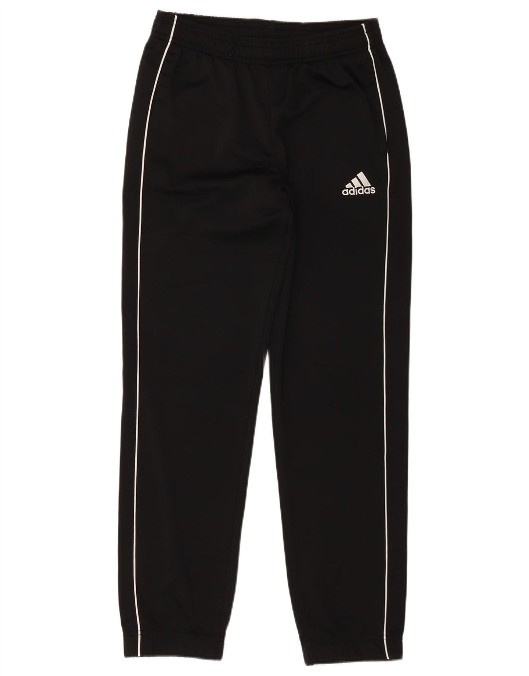 Adidas Boys Tracksuit Trousers Joggers 13-14 Years Black Polyester