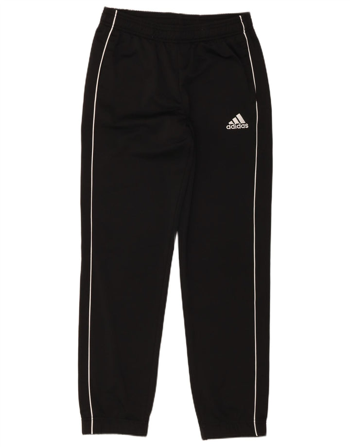 Adidas Boys Tracksuit Trousers Joggers 13-14 Years Black Polyester