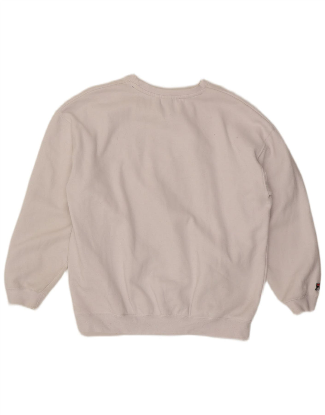 Ανδρικό γραφικό φούτερ Fila Jumper μεγάλο λευκό βαμβακερό