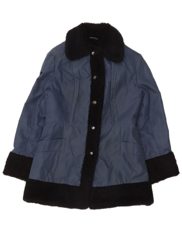 Vintage γυναικείο σακάκι Sherpa UK 12 Medium Blue Colourblock
