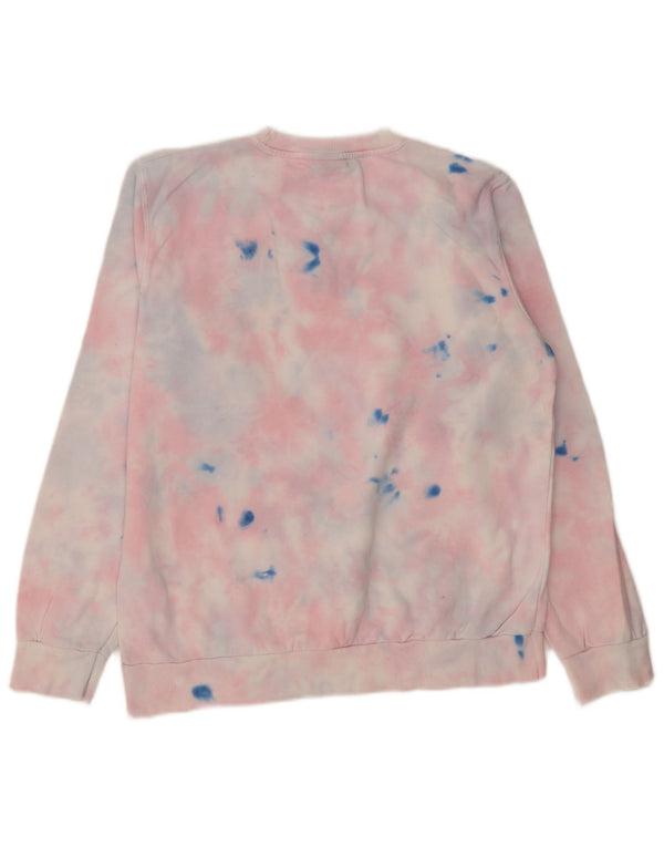 Γυναικείο γραφικό φούτερ Ellesse Jumper UK 12 Medium Pink Tie Dye Cotton