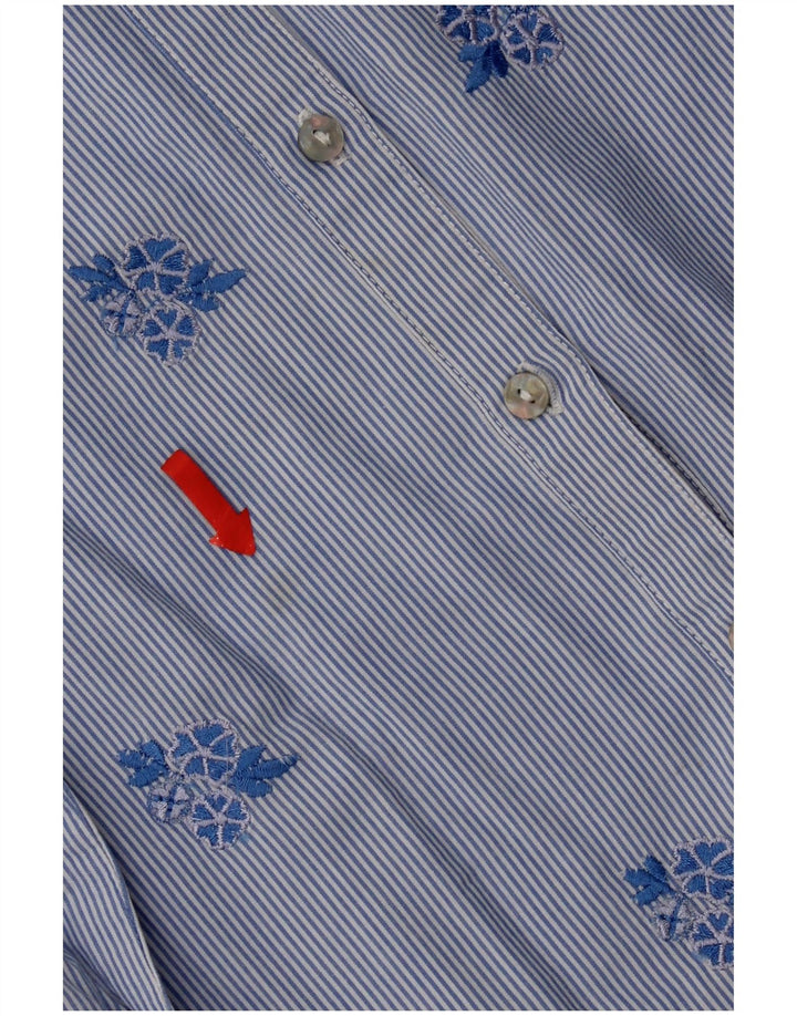 Γυναικείο πουκάμισο Monsoon UK 8 Small Blue Floral Βαμβακερό