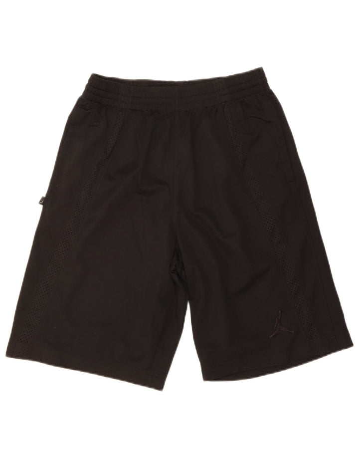JORDAN Mens Dri Fit Sport Shorts Small Black Polyester