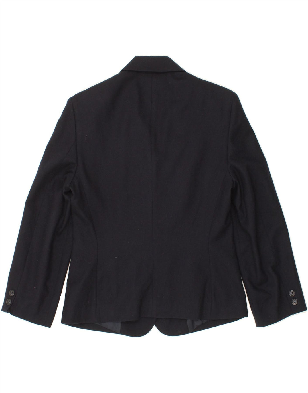 BENETTON Womens 4 Button Blazer Jacket IT 40 Small Navy Blue Wool Vintage Benetton and Second-Hand Benetton from Messina Hembry 