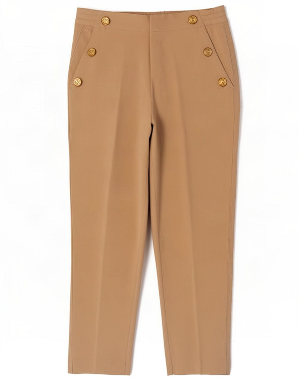 Zara Γυναικείο κωνικό παντελόνι Chino Small W26 L27 Beige