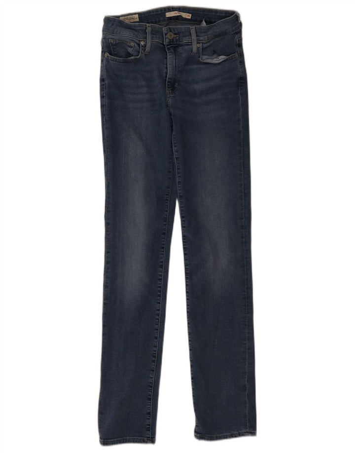 Levi's Womens 712 Slim Jeans W28 L32 Blue Cotton
