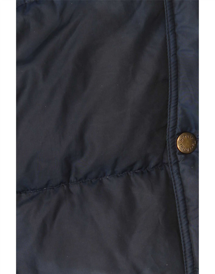 Sergio Tacchini Ανδρικό μπουφάν με κουκούλα UK 40 Large Navy Blue Polyamide
