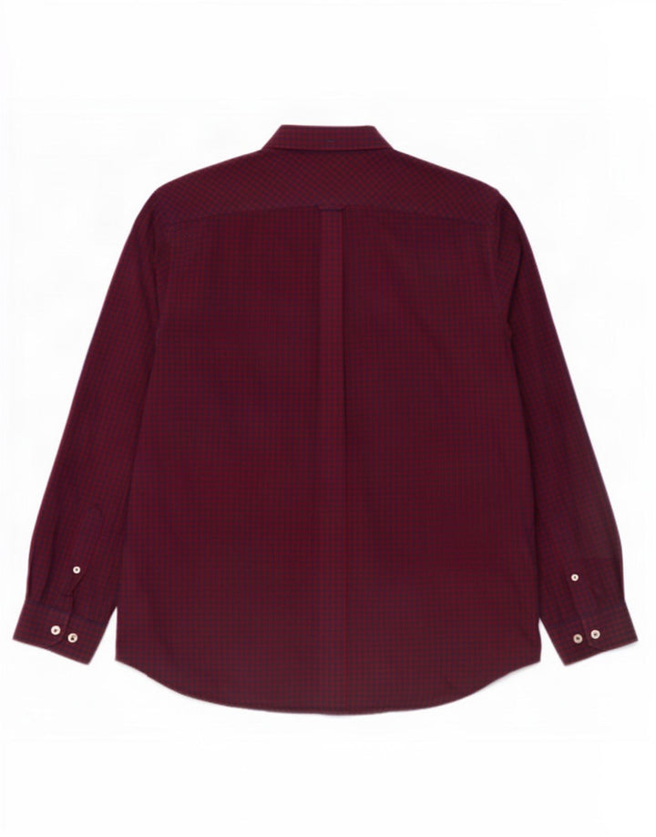 Ανδρικό πουκάμισο Ben Sherman XL Κόκκινο βαμβακερό Gingham