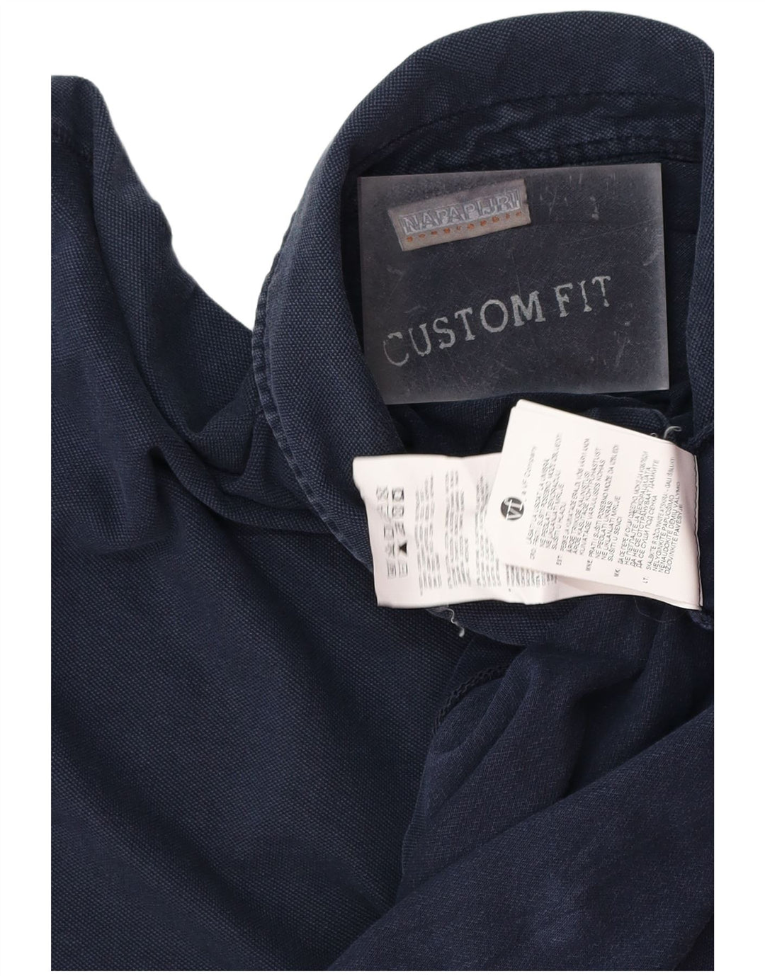 NAPAPIJRI Ανδρικό μπλουζάκι πόλο με προσαρμοσμένη εφαρμογή Μικρό μπλε ναυτικό βαμβακερό