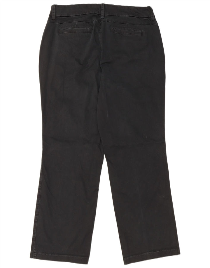 Γυναικείο καμπυλωτό ίσιο casual παντελόνι LEE US 16 2XL W36 L31 μαύρο