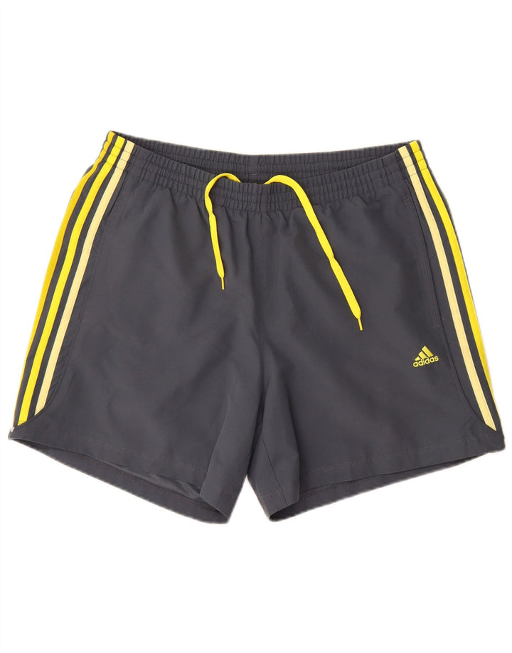 Ανδρικό σορτς Adidas Climalite Sport μεγάλο γκρι πολυεστέρα