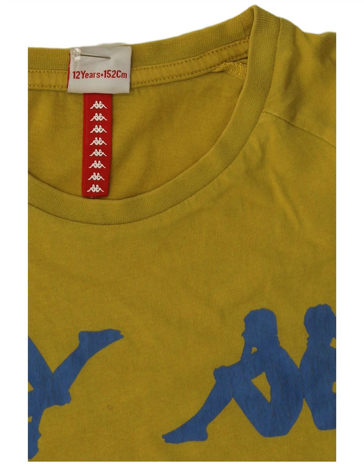 Kappa Boys Graphic T-Shirt Top 11-12 Years Yellow