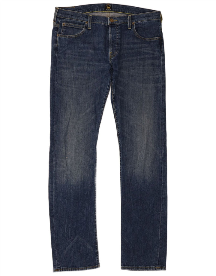 Lee Mens Powell Slim Jeans W34 L34 Navy Blue Cotton