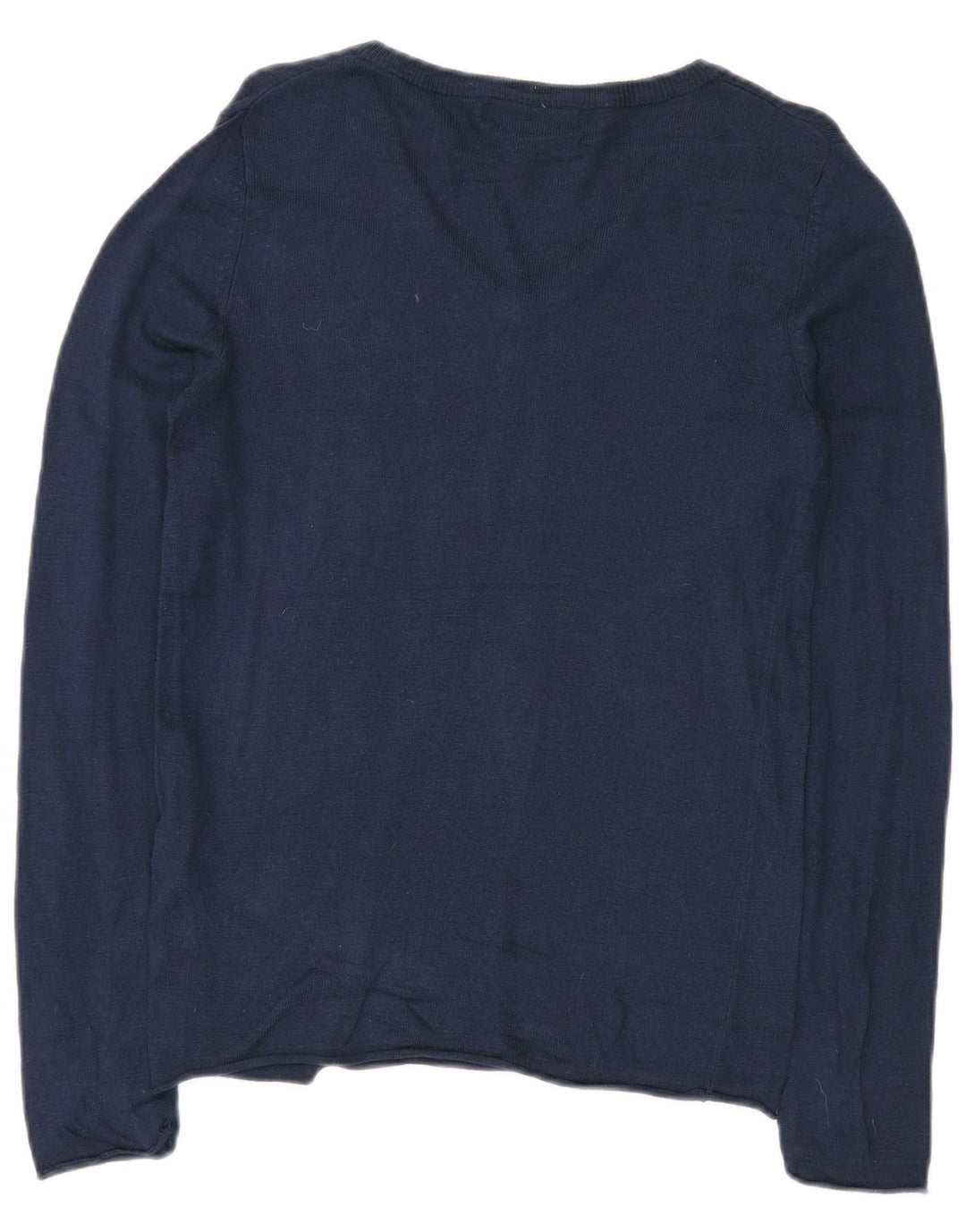 MOSSIMO Γυναικείο πουλόβερ με λαιμόκοψη με V λαιμόκοψη UK 12 Medium Navy Blue Nylon