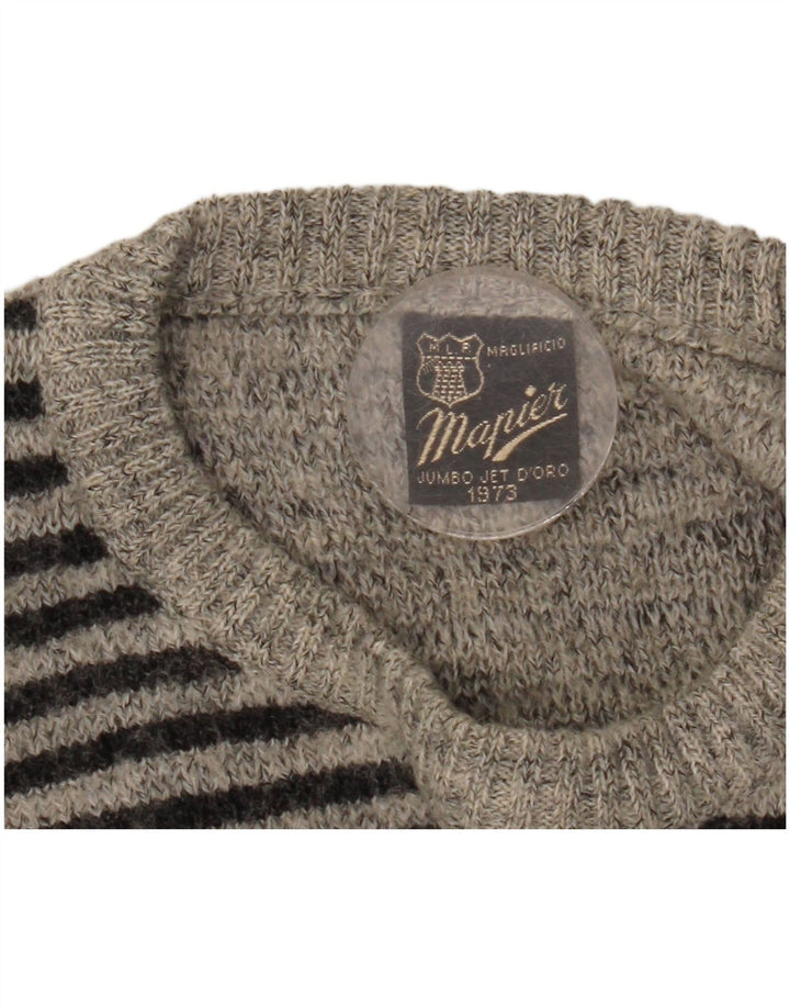 Ανδρικό πουλόβερ Mapier Crew Neck Jumper Μικρό Γκρι γεωμετρικό