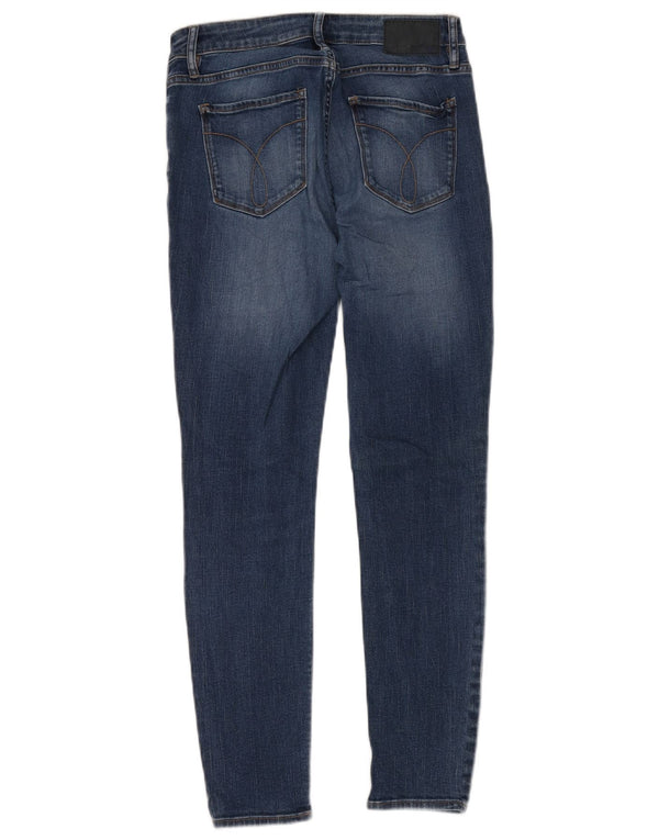 CALVIN KLEIN Γυναικείο κολάν Skinny Jeans W28 L29 Μπλε βαμβακερό