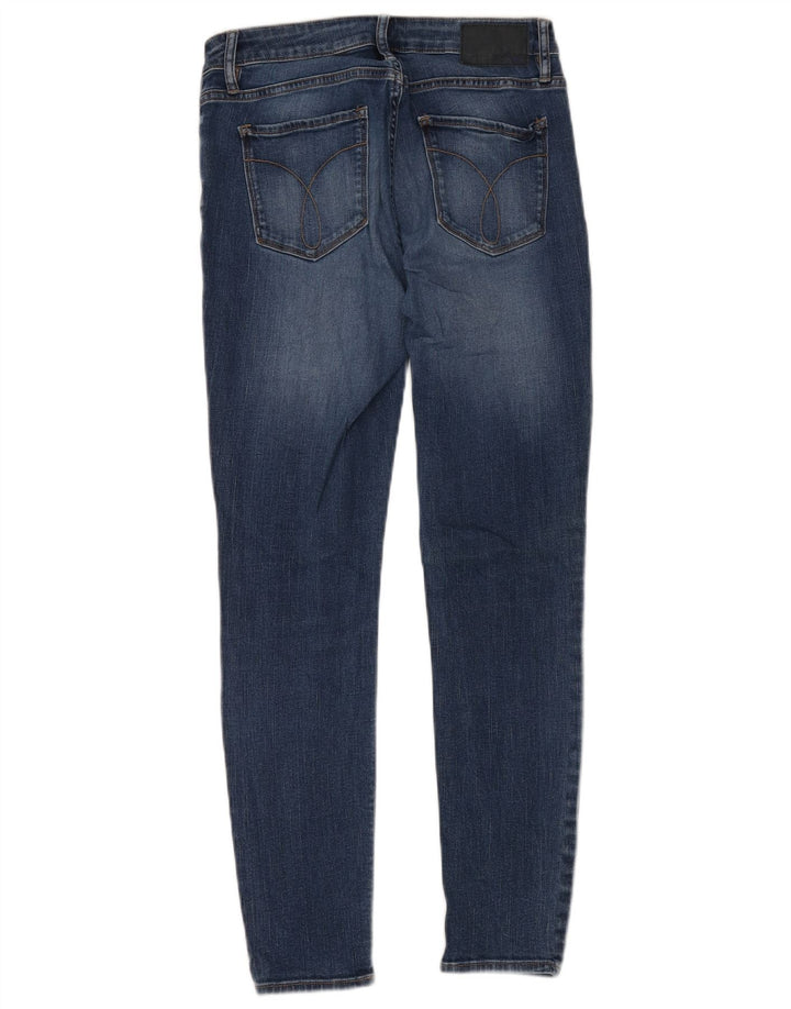 CALVIN KLEIN Γυναικείο κολάν Skinny Jeans W28 L29 Μπλε βαμβακερό