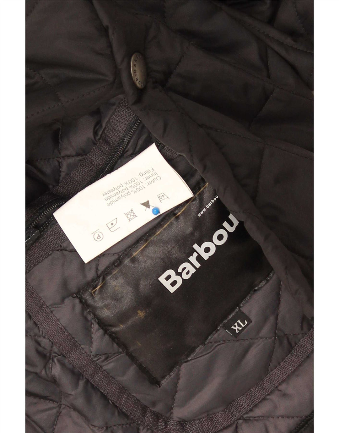 Ανδρικό καπιτονέ πανωφόρι Barbour UK 44 XL Μαύρο Πολυαμίδιο