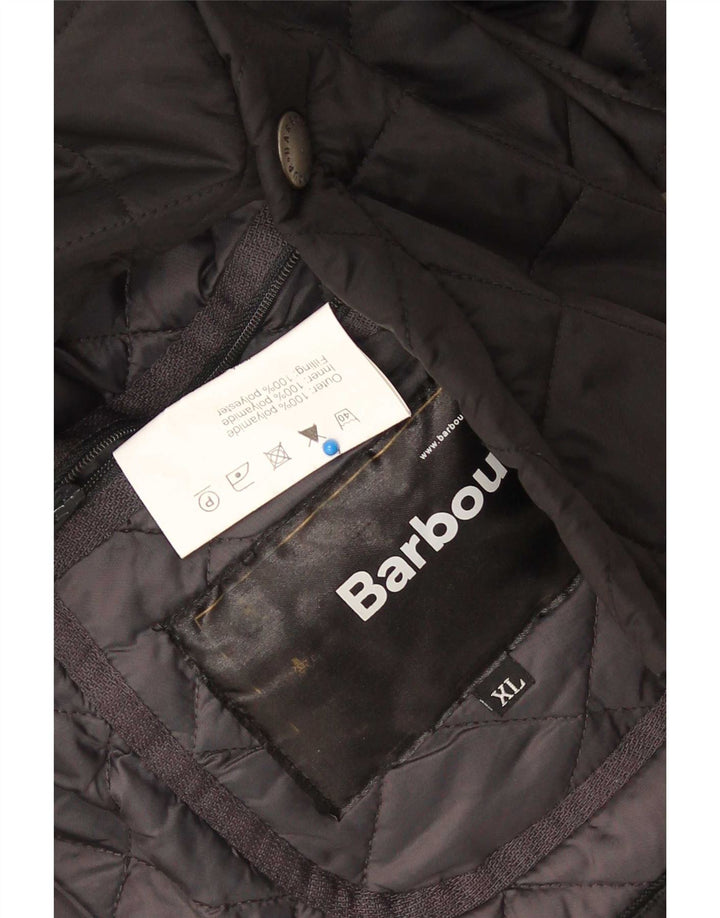 Ανδρικό καπιτονέ πανωφόρι Barbour UK 44 XL Μαύρο Πολυαμίδιο