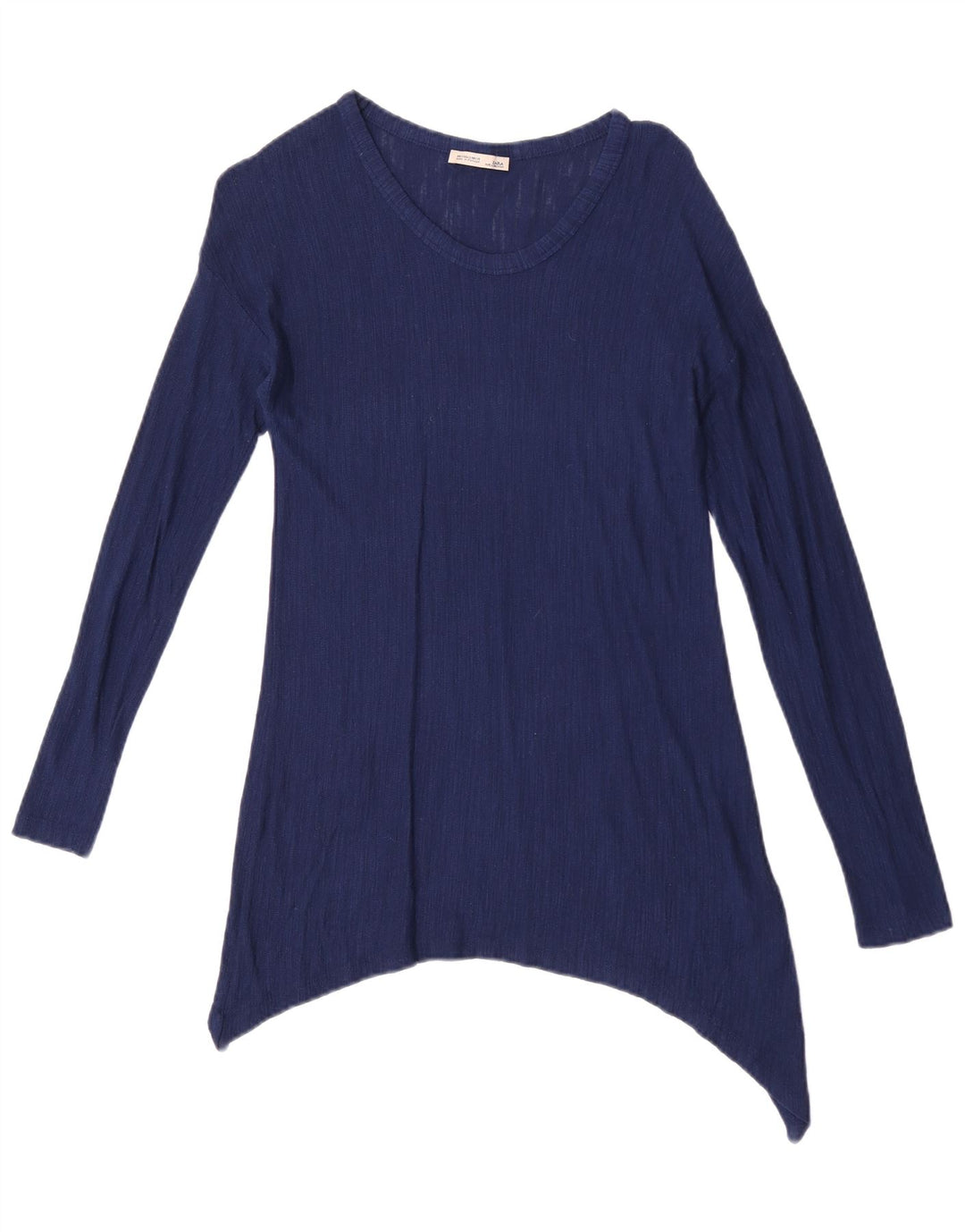 Zara Γυναικείο Asymmetric Tunic Top 10 Small Blue Viscose