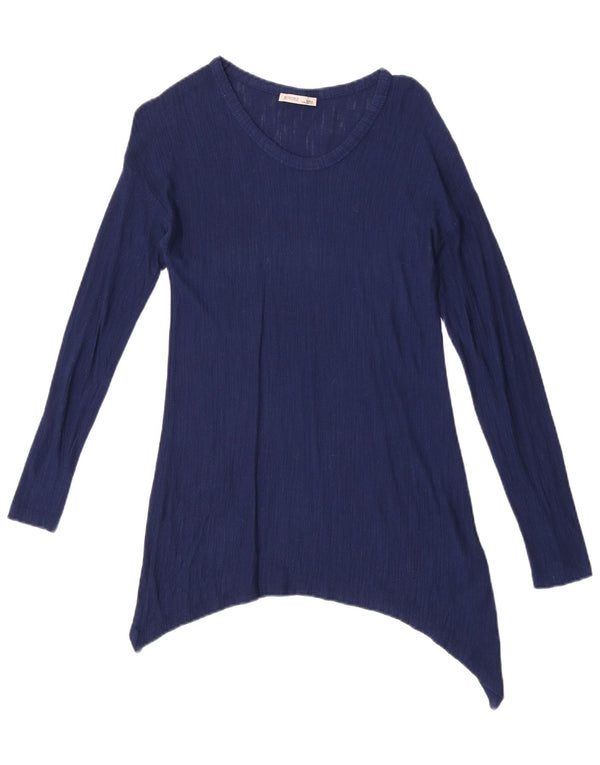 Zara Γυναικείο Asymmetric Tunic Top 10 Small Blue Viscose