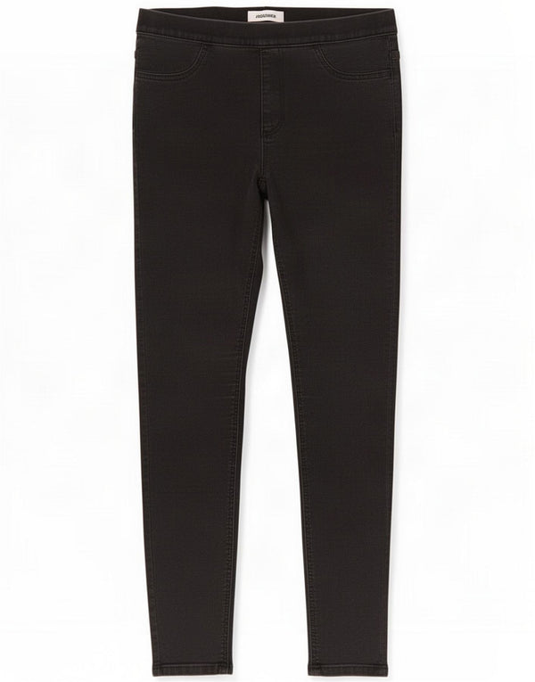 Marks & Spencer Womens Jegging Jeans UK 14 Medium W30 L24 Black Cotton