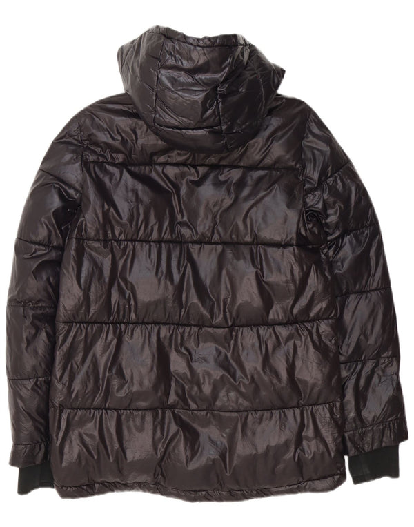Michael Kors Ανδρικό μπουφάν με κουκούλα UK 38 Medium Μαύρο Πολυεστέρας