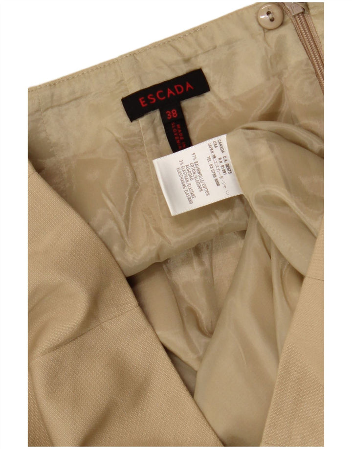 Escada Γυναικεία Pencil Φούστα EU 38 Medium W28 Beige Cotton Classic