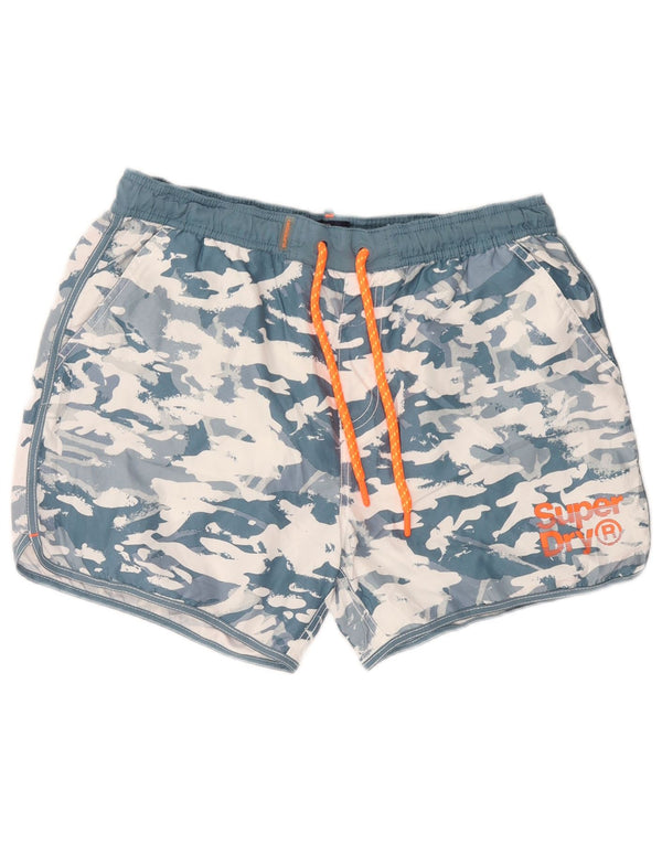 Ανδρικό σορτς κολύμβησης Superdry XL Blue Camouflage Polyester