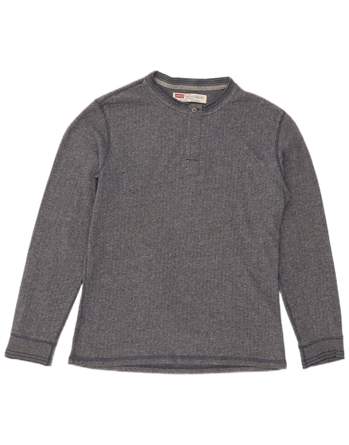 Ανδρικό τοπ Levi's Standard Fit Μακρυμάνικο Μικρό Γκρι βαμβακερό ψαροκόκαλο