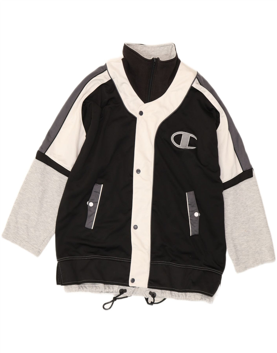 Ανδρική φόρμα Champion Graphic Top Jacket Large Black Colourblock Sports