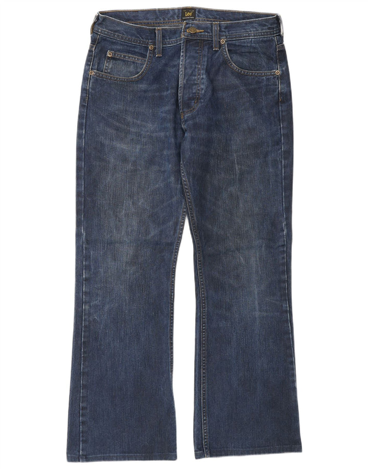 Lee Mens Denver Straight Jeans W33 L30 Blue Cotton