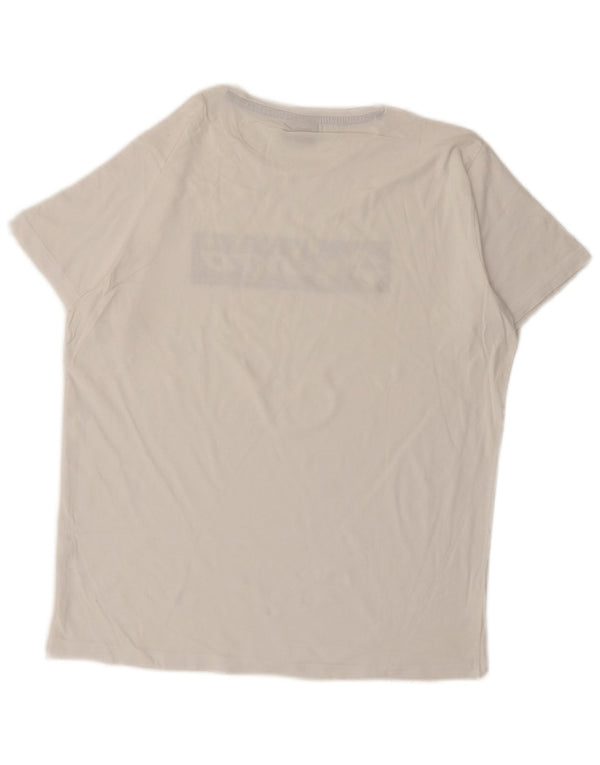 Γυναικείο γραφικό μπλουζάκι Lotto Top UK 18 XL Λευκό βαμβακερό