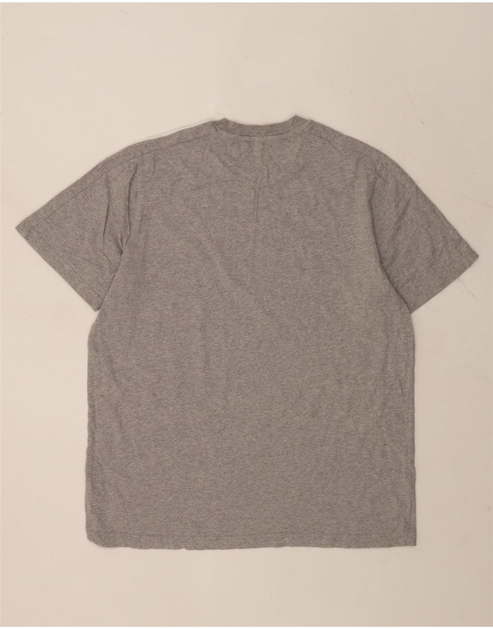 Ανδρικό T-Shirt ADIDAS Top μεγάλο γκρι βαμβακερό